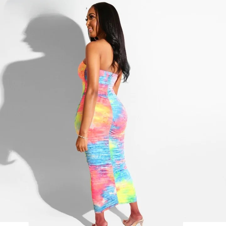 Neon Green Tube Dress
