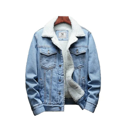 Winter Jean Jackets Warm Denim Coats