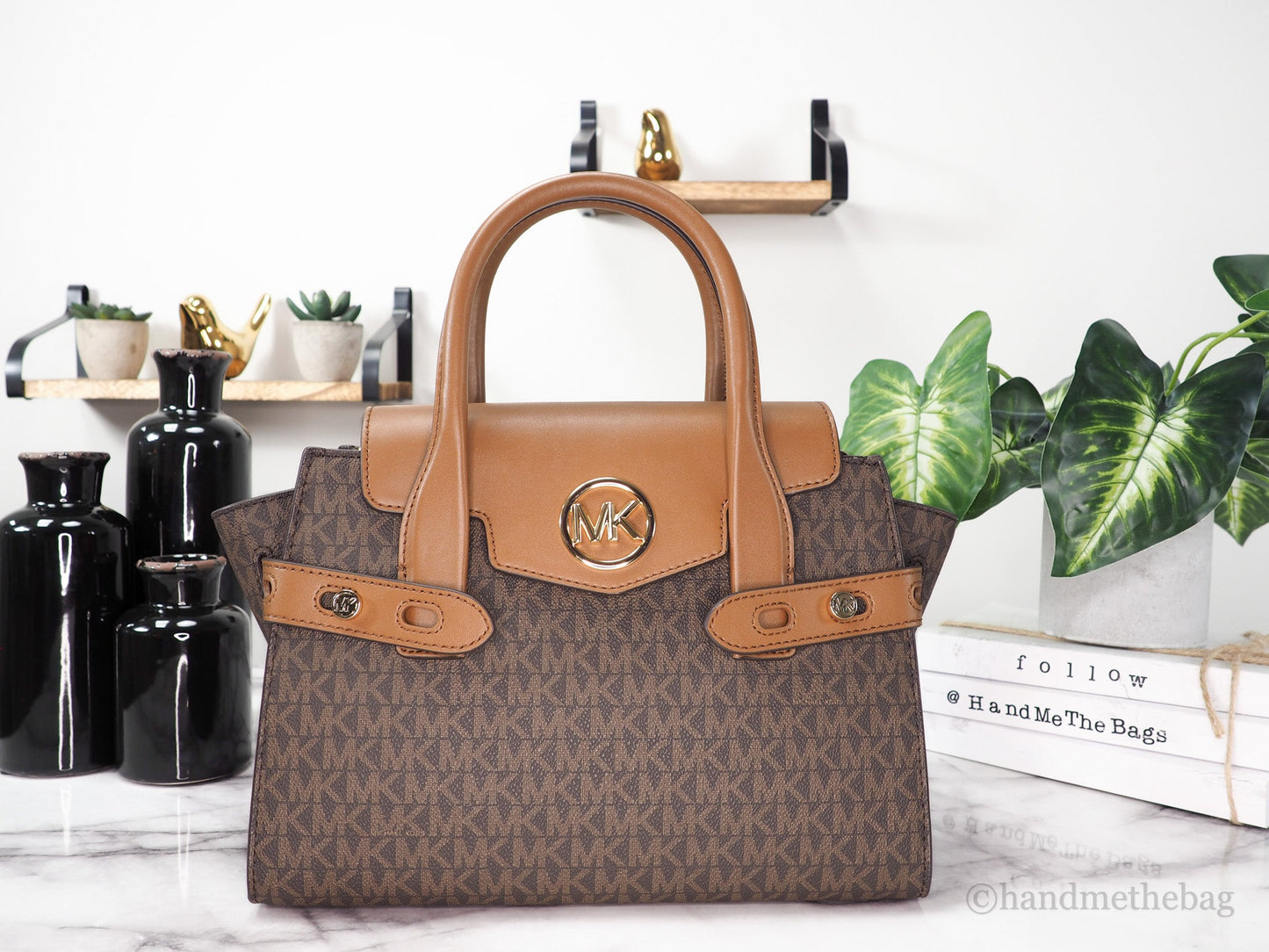 Michael Kors Carmen Signature PVC Satchel