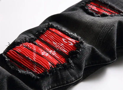 Fashion  Biker Jeans