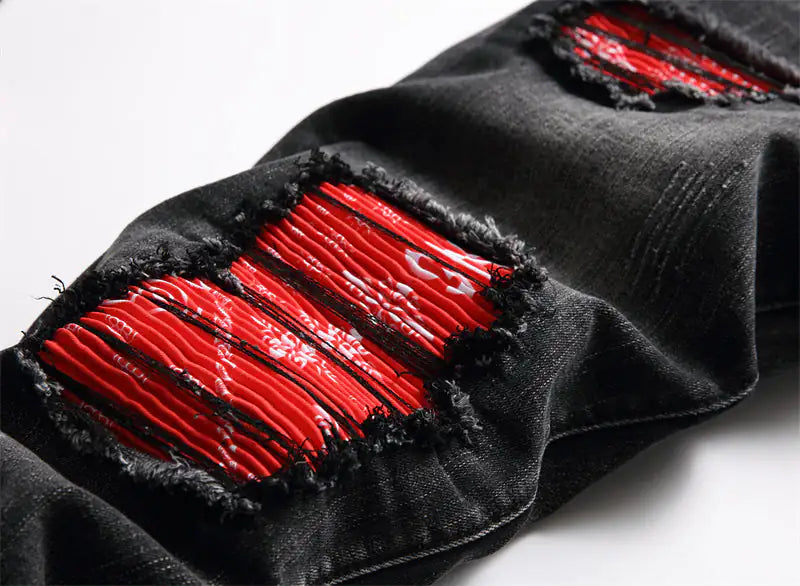 Fashion  Biker Jeans