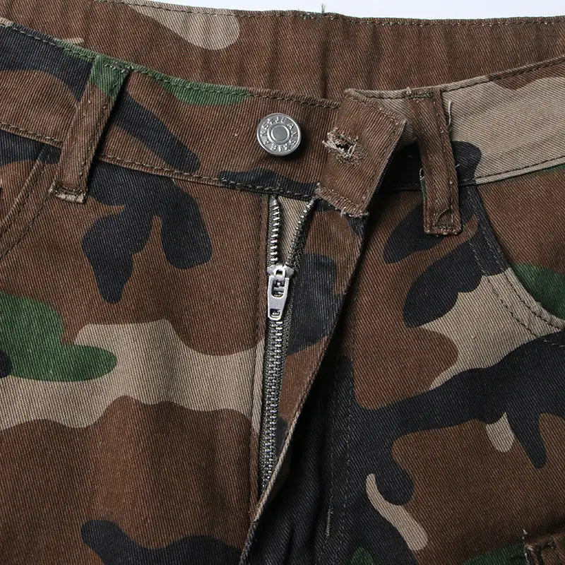 Cargo Camouflage Jeans