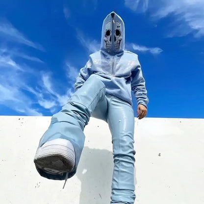 Skull Rhinestone Hoodie
