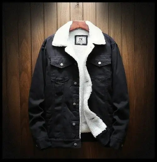Winter Jean Jackets Warm Denim Coats