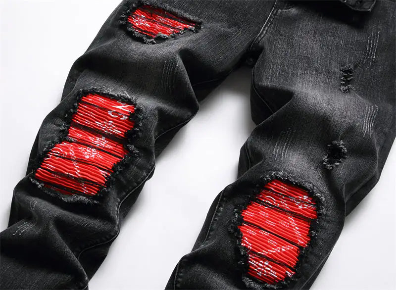 Fashion  Biker Jeans