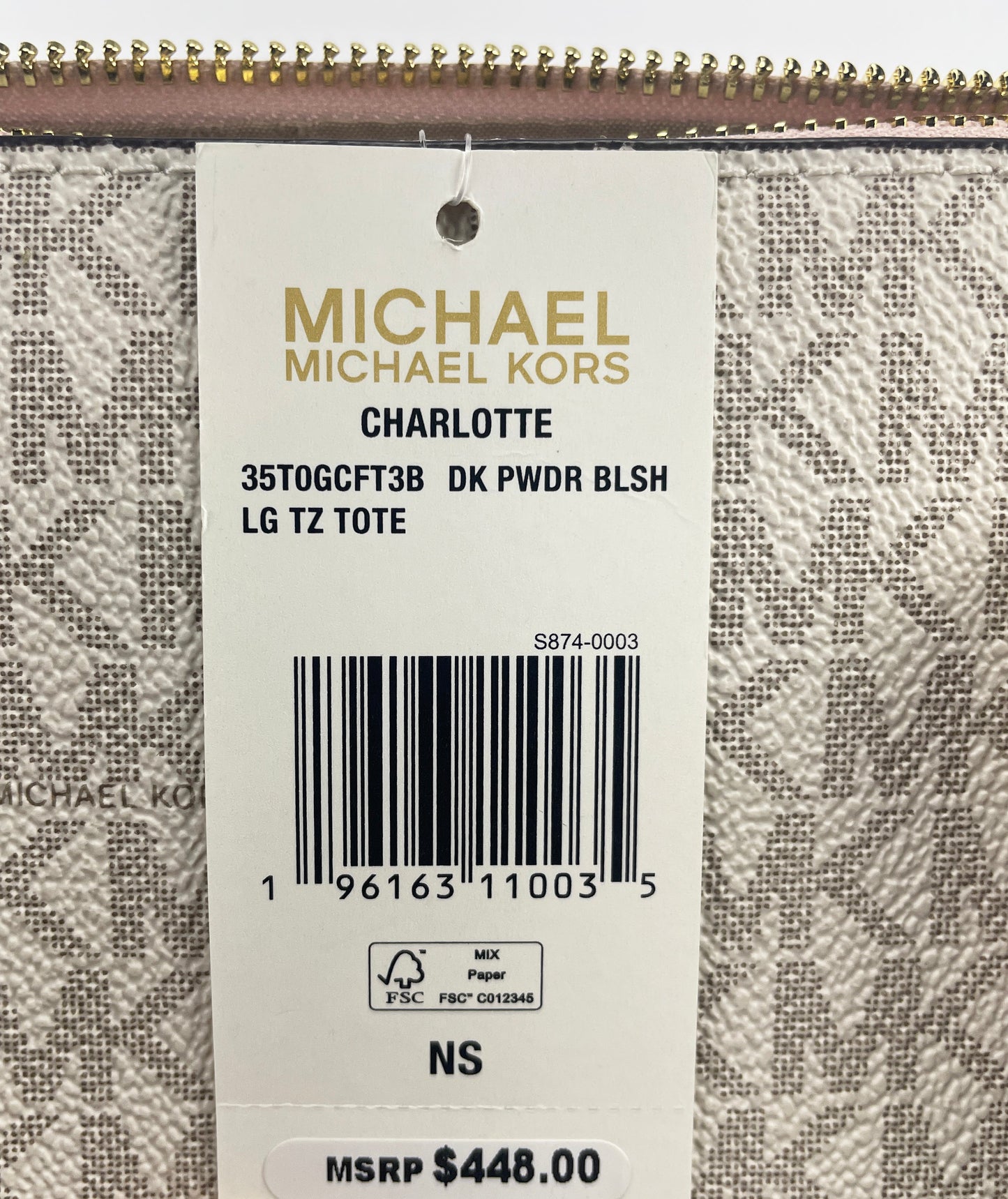 Charlotte Blush Tote by Michael Kors