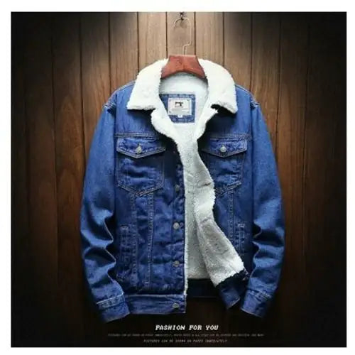 Winter Jean Jackets Warm Denim Coats