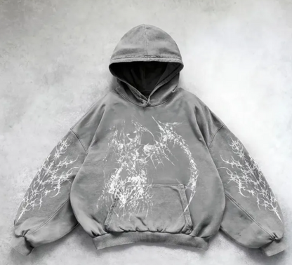 Hooded Printed Hip Hop Y2G Streetwear Sweatshirt