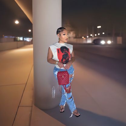 "So Notorious" Graphic Print Tank Top