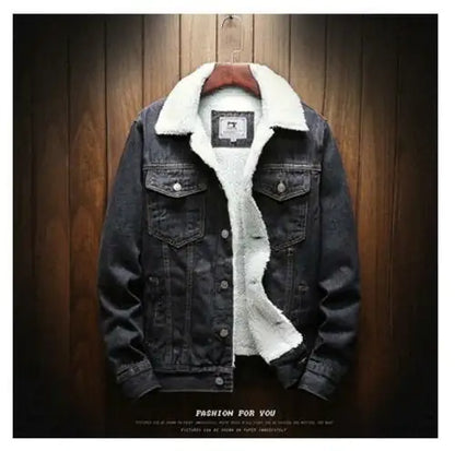 Winter Jean Jackets Warm Denim Coats