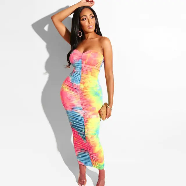 Neon Green Tube Dress