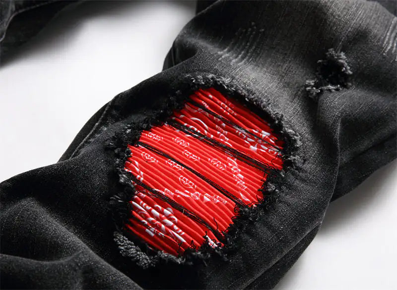 Fashion  Biker Jeans