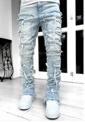 Ripped Stacked Jeans