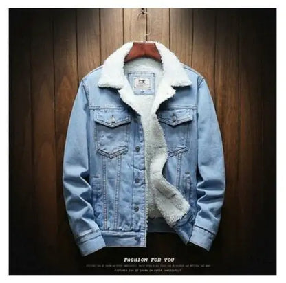 Winter Jean Jackets Warm Denim Coats